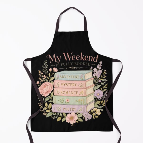 Item preview, My Weekend Is Fully Booked Book Lover Back to School Vintage Floral designed and sold by CF_VintageDesign.