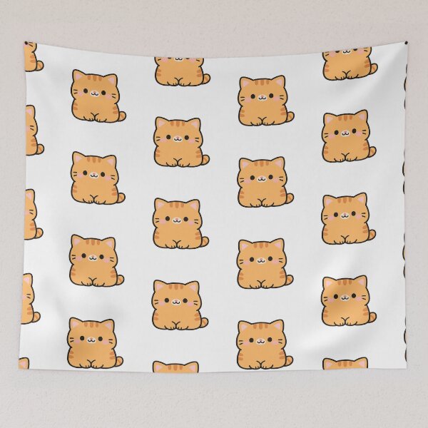 Item preview, Cute cat - Kawaii style art designed and sold by t-patterns.