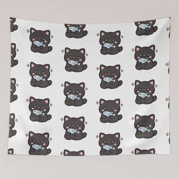 Item preview, Cute cat - Kawaii style art designed and sold by t-patterns.