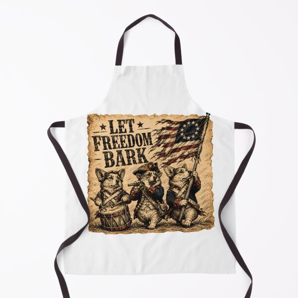 Item preview, Let Freedom Bark Corgi Revolutionary Marching Band designed and sold by chattsuede.