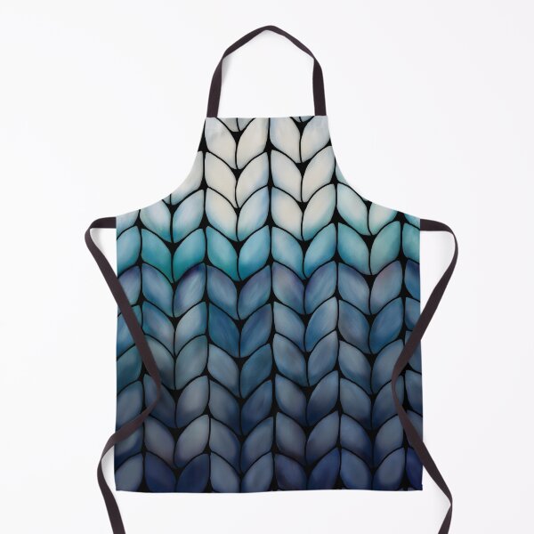 Item preview, Chunky Ocean Blue Faux Knit designed and sold by Karin Taylor.