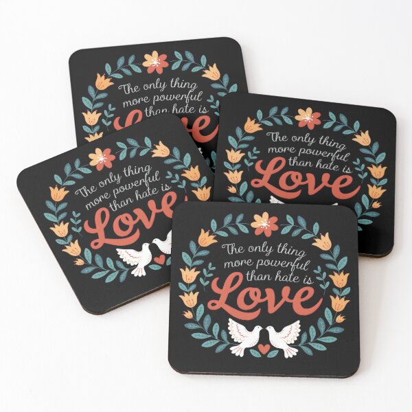 Item preview, Love is More Powerful Than Hate designed and sold by Toddtheknight.