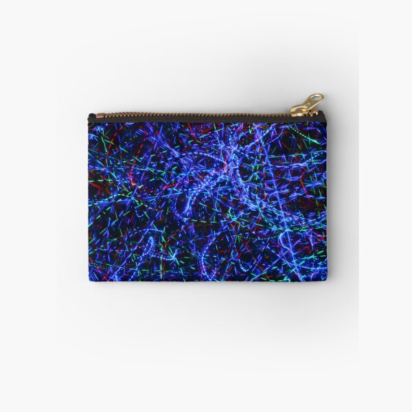 Item preview, Neon Light Trails Abstract Photography. Cyberpunk Long Exposure Wall Art Electric Lines designed and sold by TaynaraVieira.