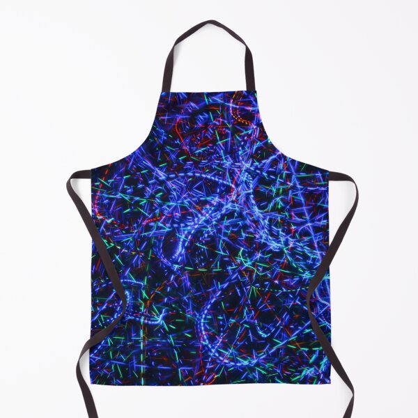 Item preview, Neon Light Trails Abstract Photography. Cyberpunk Long Exposure Wall Art Electric Lines designed and sold by TaynaraVieira.