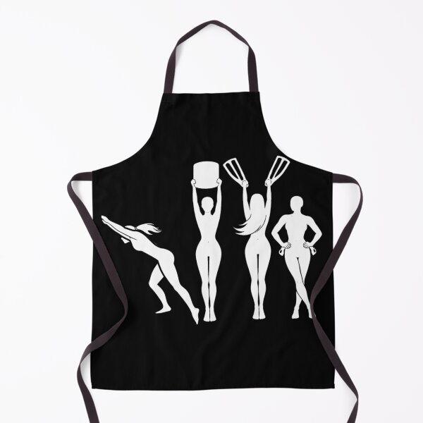 Item preview, Swim Squad Gals Female Swimmer Silhouette Lineup designed and sold by Powered By Chlorine.