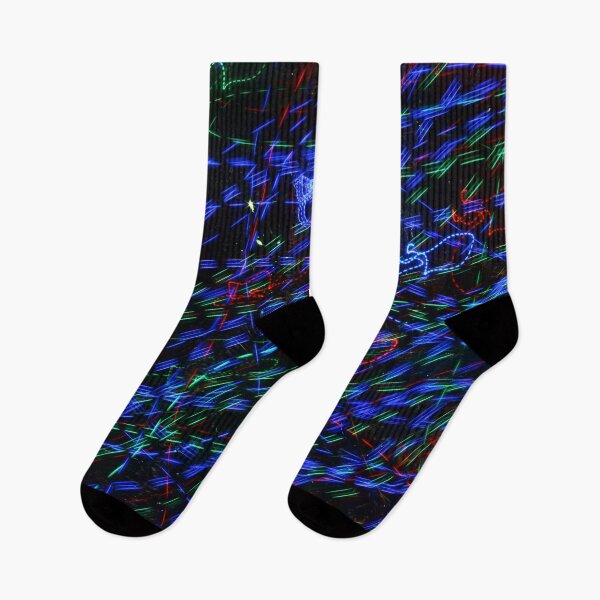 Item preview, Neon Light Trails Abstract Photography. Cyberpunk Long Exposure Wall Art Electric Lines designed and sold by TaynaraVieira.