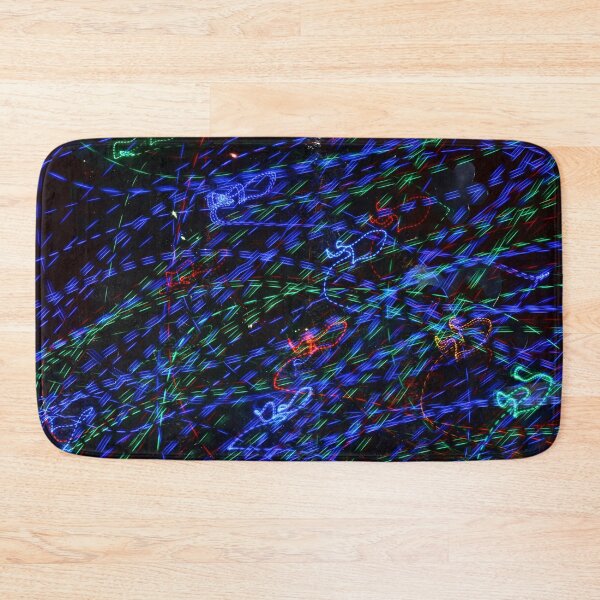 Item preview, Neon Light Trails Abstract Photography. Cyberpunk Long Exposure Wall Art Electric Lines designed and sold by TaynaraVieira.