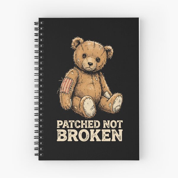 Item preview, Patched Teddy Bear Resilient Self Love Mental Health designed and sold by SplashTastic.