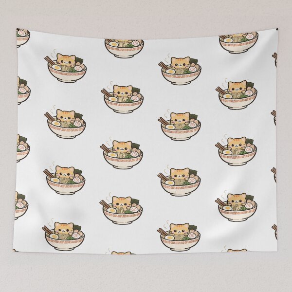 Item preview, Cute ramen cat - Kawaii style art designed and sold by t-patterns.