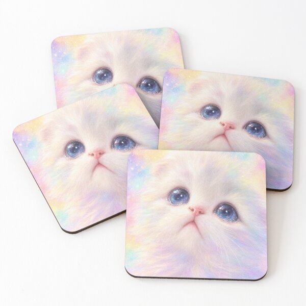 Item preview, Pure Soul Kitten - Rainbow Pastel Dream Watercolor Art designed and sold by Fluffy Cherish World.