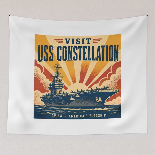 Item preview, USS Constellation CV-64 Aircraft Carrier Historic Naval Tribute designed and sold by chattsuede.