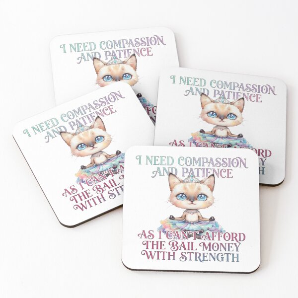 Item preview, Meditating Cat Need Compassion and Patience designed and sold by ArtisticDesignsbyLinda.