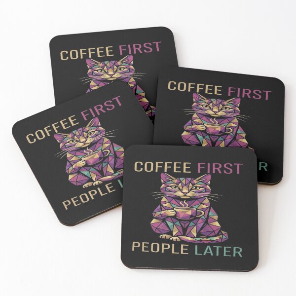 Item preview, coffee first people later designed and sold by GG-Graphics.