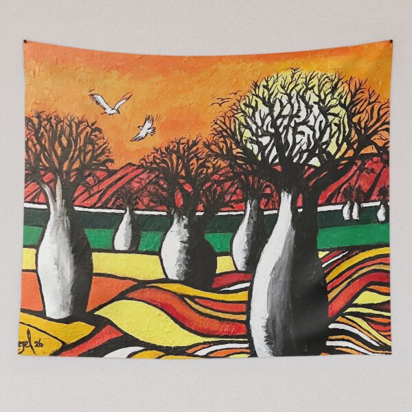 Item preview, Unique outback Kimberlys Baobab Trees at sunset. designed and sold by ROB51.