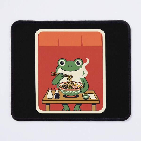 Item preview, Cute Frog Noodle Lover Cozy Ramen Dinner Animal designed and sold by JordynLadukeg65.