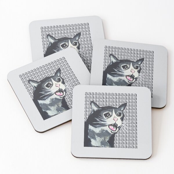 Item preview, screaming crying cat meme designed and sold by mooneko.