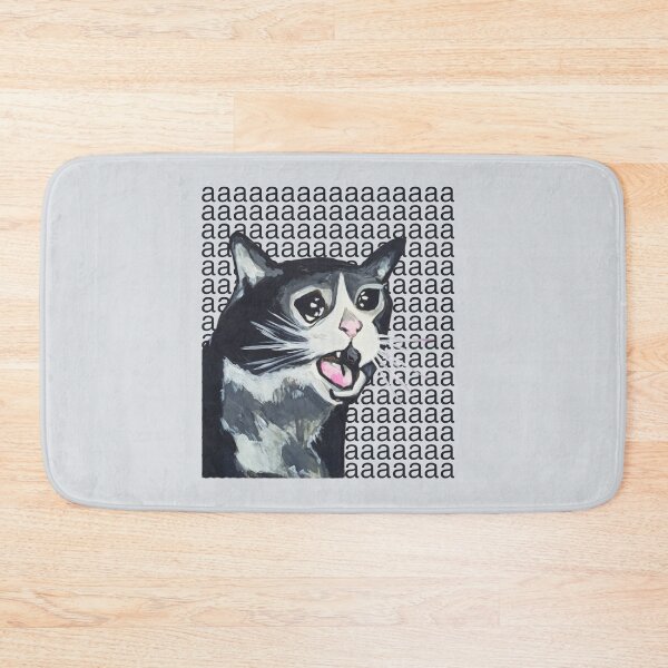 Item preview, screaming crying cat meme designed and sold by mooneko.