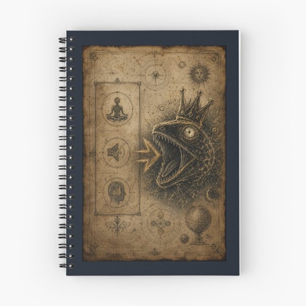 Item preview, Lizard Brain Ataraxia Manuscrip designed and sold by InnerwayStudio.