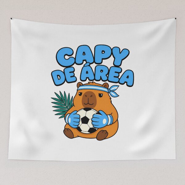 Item preview, Capy De Area Goalkeeper Capybara Cartoon designed and sold by chattsuede.