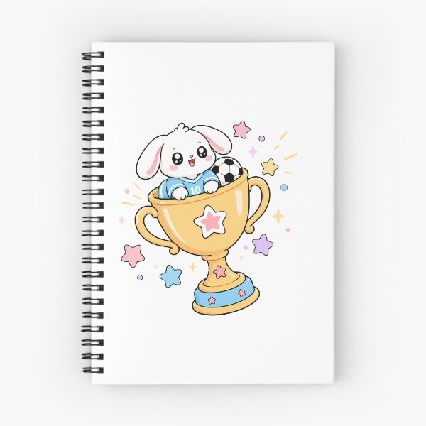 Item preview, Chibi Soccer Bunny Champion Golden Trophy Sparkles designed and sold by chattsuede.