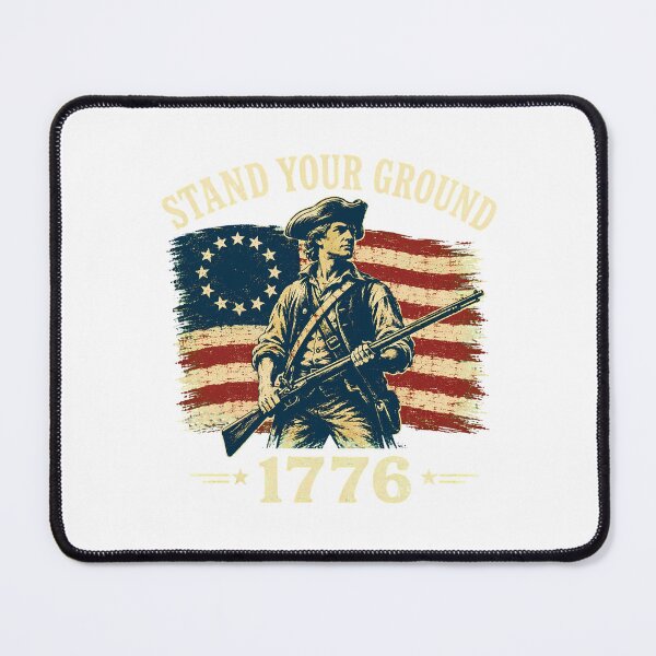 Item preview, Stand Your Ground 1776 Patriotic Minuteman Flag designed and sold by chattsuede.