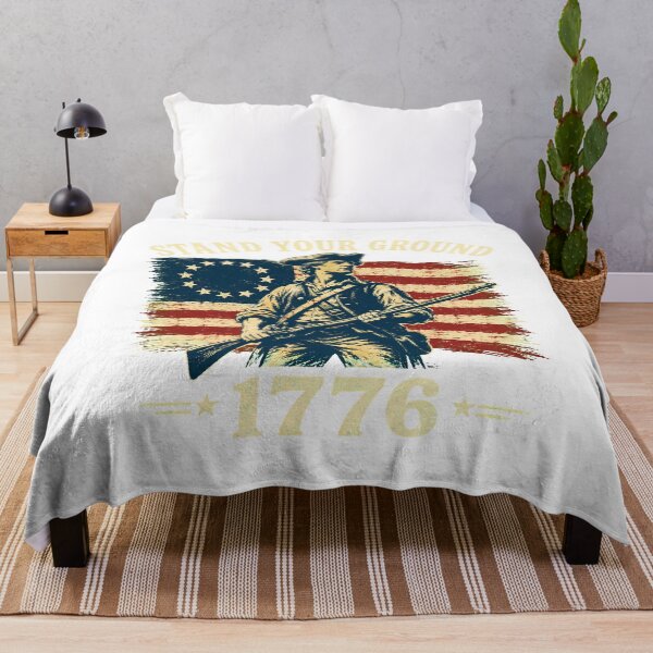 Item preview, Stand Your Ground 1776 Patriotic Minuteman Flag designed and sold by chattsuede.