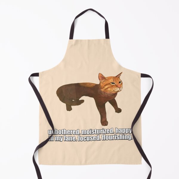 Item preview, unbothered. moisturized. happy. in my lane. focused. flourishing. cat meme designed and sold by mooneko.