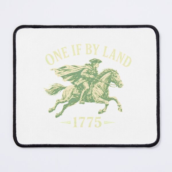 Item preview, One If By Land 1775 Colonial Rider Engraving designed and sold by chattsuede.