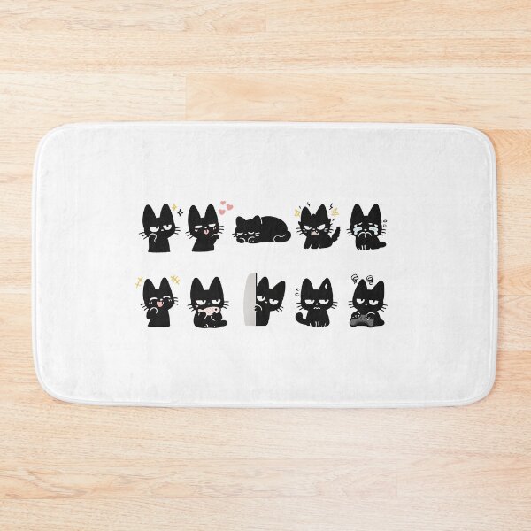 Item preview, Cute cat - Black cat illustration designed and sold by t-patterns.
