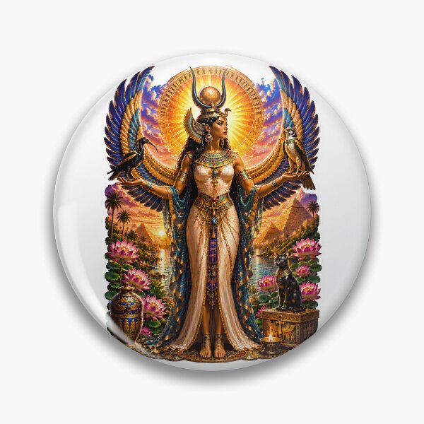 Item preview, Isis Goddess of Magic and Motherhood  Egyptian Mythology Divine Queen Art designed and sold by MythwovenShop.