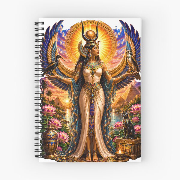 Item preview, Isis Goddess of Magic and Motherhood  Egyptian Mythology Divine Queen Art designed and sold by MythwovenShop.