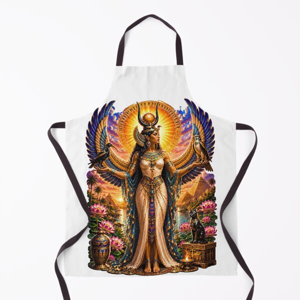 Item preview, Isis Goddess of Magic and Motherhood Egyptian Mythology Divine Queen Art designed and sold by MythwovenShop.