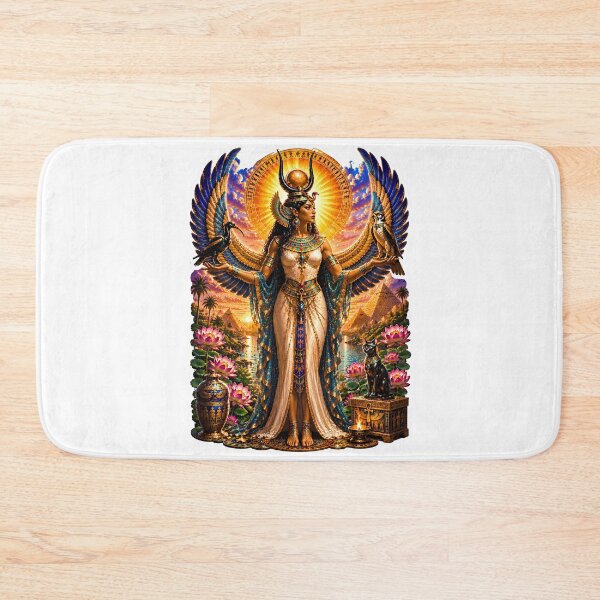 Item preview, Isis Goddess of Magic and Motherhood Egyptian Mythology Divine Queen Art designed and sold by MythwovenShop.