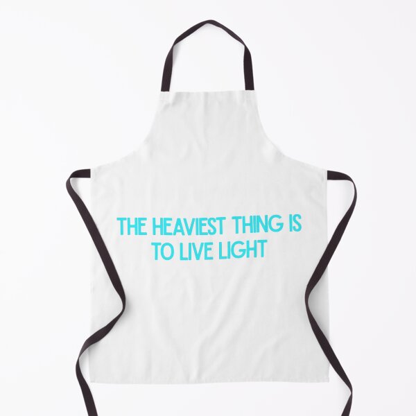 Item preview, The Heaviest Thing Is To Live Light Inspirational Quote Design designed and sold by luckyhue.