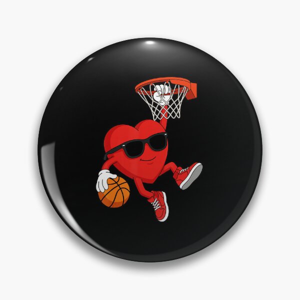 Item preview, Cute Basketball Heart Cartoon Valentine Sports Character Fun designed and sold by allistermariam.