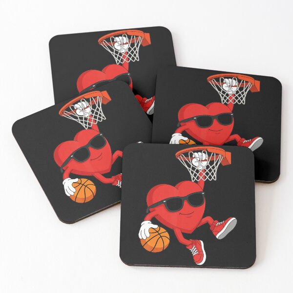 Item preview, Cute Basketball Heart Cartoon Valentine Sports Character Fun designed and sold by allistermariam.