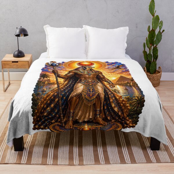 Item preview, Ra Sun God of Ancient Egypt Egyptian Mythology Supreme Solar Deity Art designed and sold by MythwovenShop.