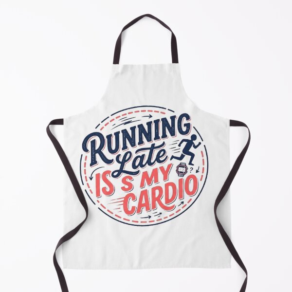 Item preview, Running Late Is My Cardio | Shirts With Witty Sayings designed and sold by CreativeNest Prints.