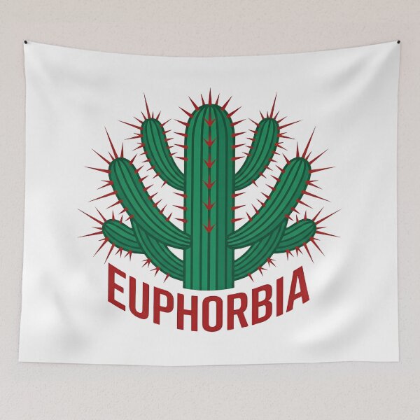 Item preview, Euphorbia Enopla Botanical Graphic designed and sold by GreenDivisionJP.