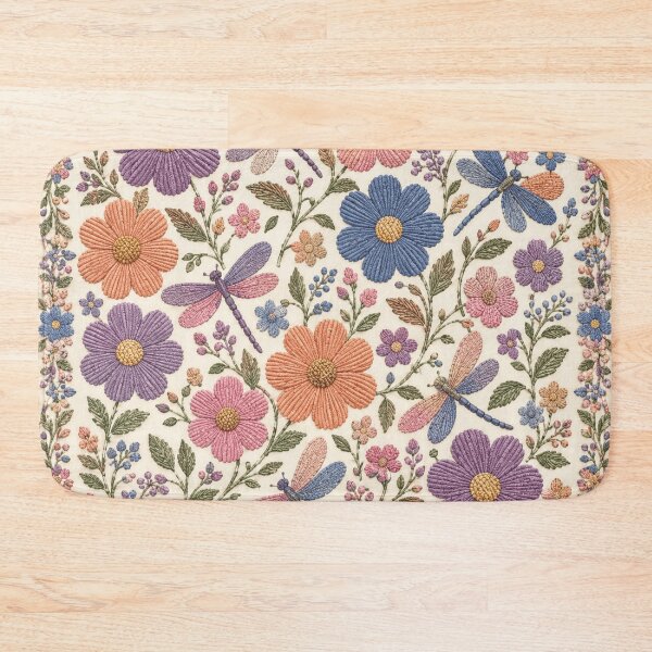 Item preview, Pretty dragonfly floral designed and sold by Roxburylane.