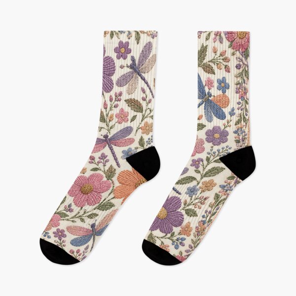 Item preview, Pretty dragonfly floral  designed and sold by Roxburylane.