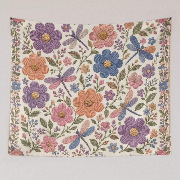 Item preview, Pretty dragonfly floral designed and sold by Roxburylane.