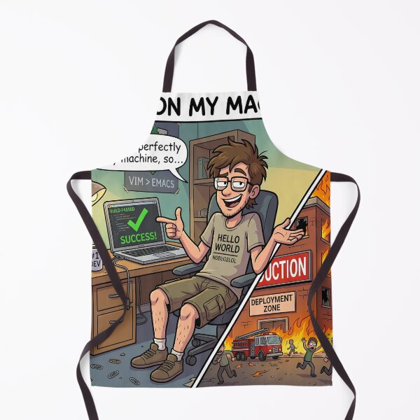 Item preview, The Classic Dev Meme: Works On My Machine designed and sold by mancikart.