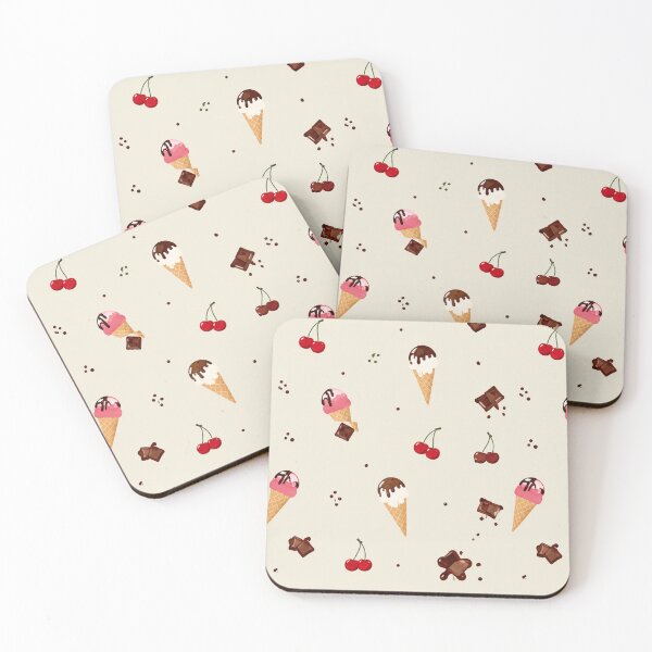 Item preview, Cute Ice Cream Pattern | Sweet Summer Aesthetic | Pastel Dessert Offset Art designed and sold by K Mood Studio.