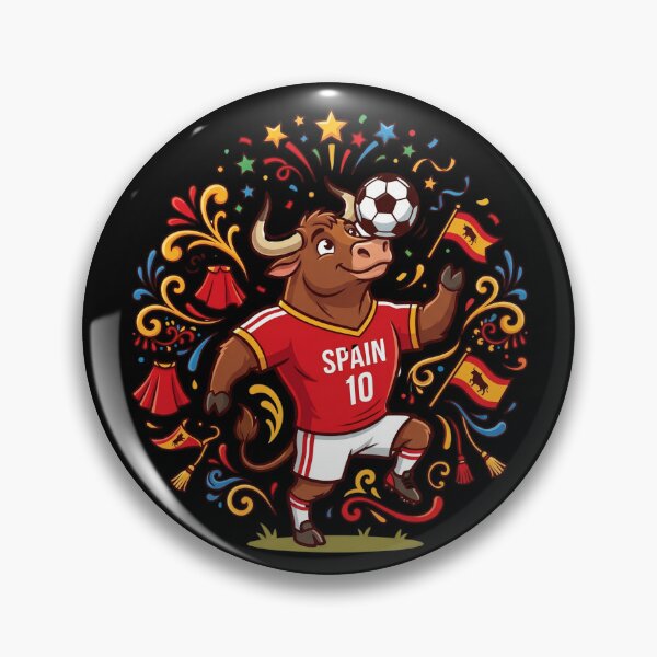 Item preview, Spain Bull Soccer Cartoon — La Roja World Cup 2026 designed and sold by David Mateo ArtWorks.