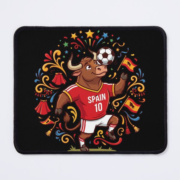 Item preview, Spain Bull Soccer Cartoon — La Roja World Cup 2026 designed and sold by David Mateo ArtWorks.