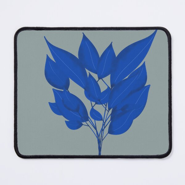 Item preview, Blue Abstract Botanical Leaf Design designed and sold by SahmatArt.