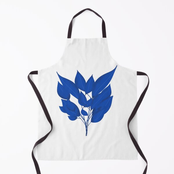 Item preview, Blue Abstract Botanical Leaf Design designed and sold by SahmatArt.