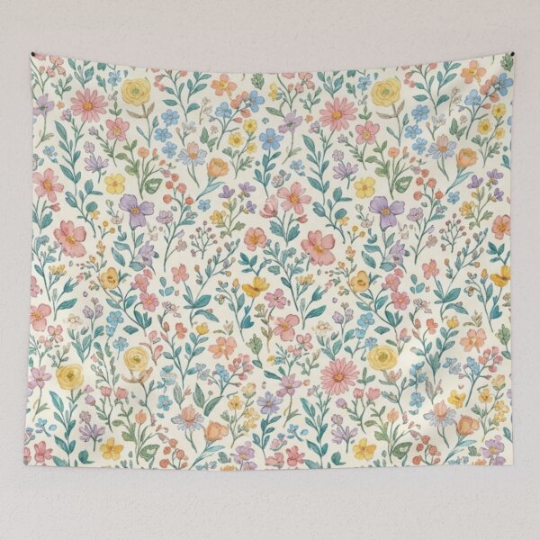 Item preview, Pastel Wildflower Meadow Seamless Pattern designed and sold by FashioonTrends.