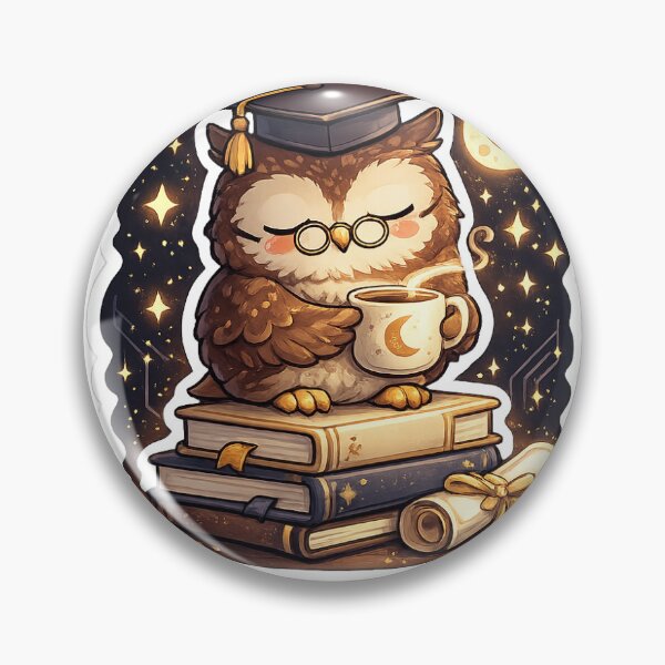 Item preview, Cute Graduation Owl Sticker designed and sold by InkPixell.